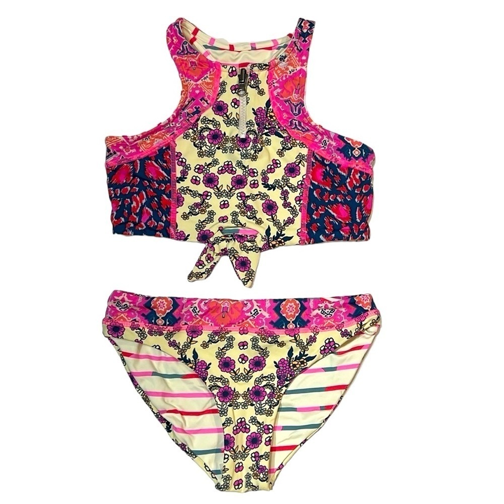 Maaji Kids Swim Bikini - Pink and Yellow Floral
